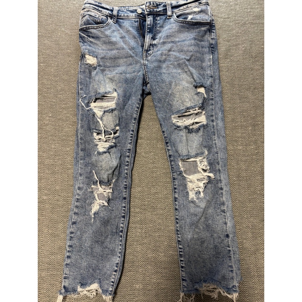 Willow‎ Root The Everyday Jean Distressed Acid Wash Denim Women's Size 29
